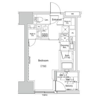 ザ・パークハビオ人形町レジデンスの間取図