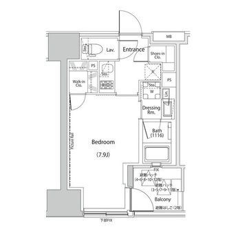 ザ・パークハビオ人形町レジデンスの間取図