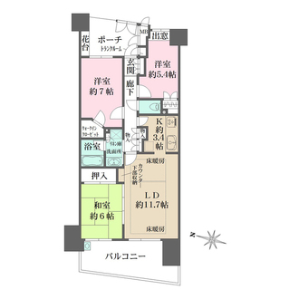 エールの丘の間取図