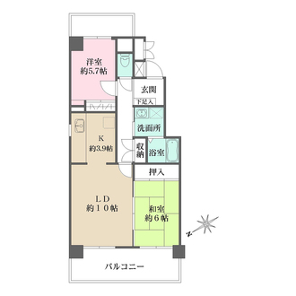 鈴重東神田コートの間取図
