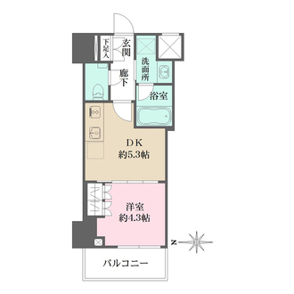 ザ・パークワンズ深川門前仲町の間取図