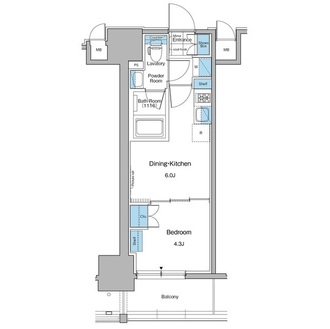 ルフォンプログレ秋葉原マークスの間取図