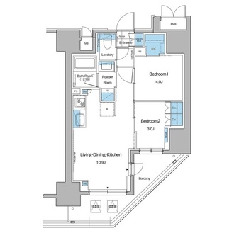 ルフォンプログレ秋葉原マークスの間取図