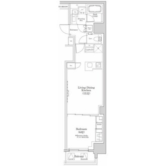 ザ・パークハビオ日本橋三越前の間取図
