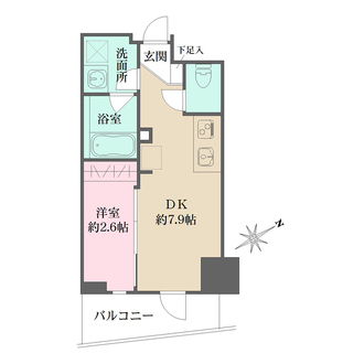 Ｎ-ｆｌａｔｓ三ノ輪の間取図