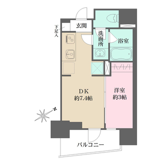 Ｎ-ｆｌａｔｓ三ノ輪の間取図
