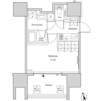 ザ・パークハビオ北千住の間取図