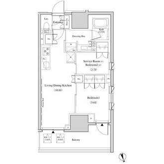 ザ・パークハビオ北千住の間取図