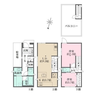 文京区小石川１丁目戸建の間取図