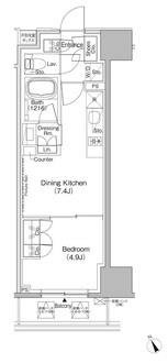 ザ・パークハビオ日本橋茅場町の間取図