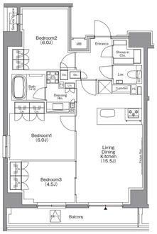 ザ・パークハビオ本所吾妻橋の間取図