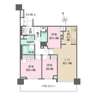 ザ・パークハウス船堀テラスの間取図