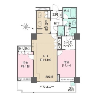 プラウドタワー船橋の間取図