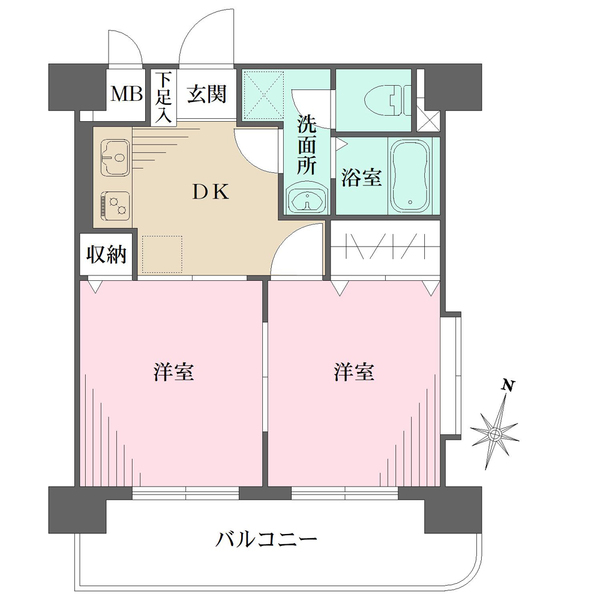 ドメイン新子安の間取図