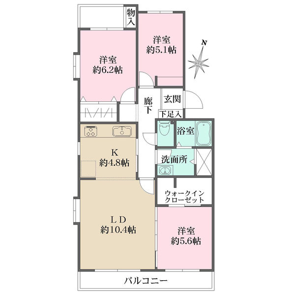 グリーンハイム弥生台の間取図