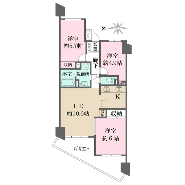 メゾン横浜能見台IIの間取図