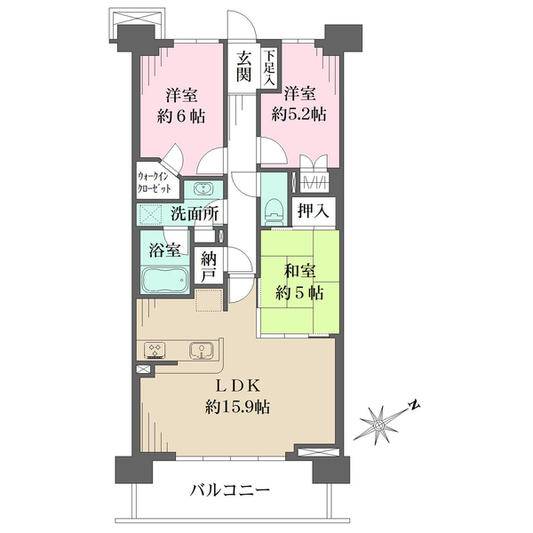 ザ・パークハウス追浜エアリアルフォートの間取図
