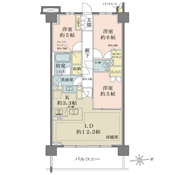 ザ・パークハウス横浜川和町テラスの間取図
