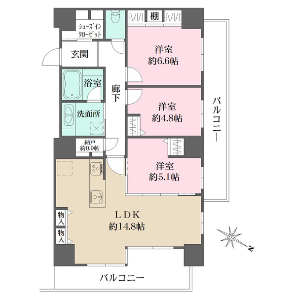 ヨコハマ・シーナリータワーの間取図