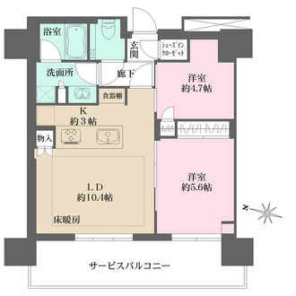 THE YOKOHAMA FRONT TOWERの間取図