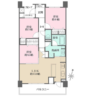 D’レスティア金沢八景アクオの間取図