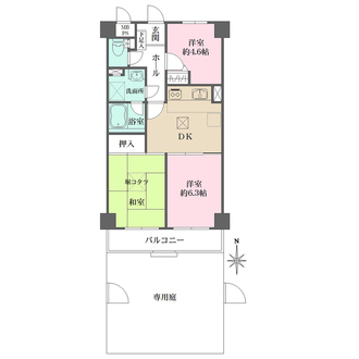 藤和菊名コープの間取図