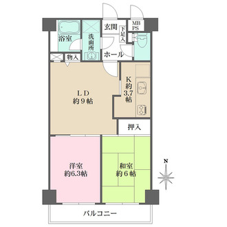 藤和菊名コープの間取図