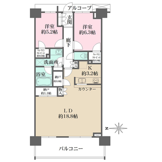 ザ・パークハウス追浜の間取図