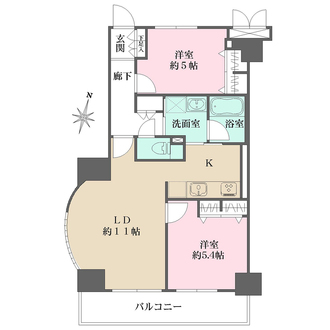 クリオ吉野町参番館の間取図