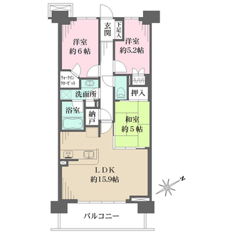 ザ・パークハウス追浜エアリアルフォートの間取図