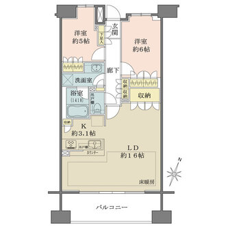 ザ・パークハウス横浜吉野町の間取図