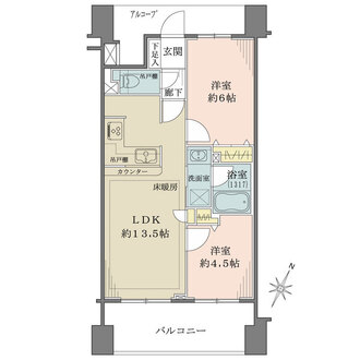 ランドシティ横濱吉野町レジデンスの間取図
