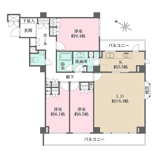 深沢ホームズの間取図