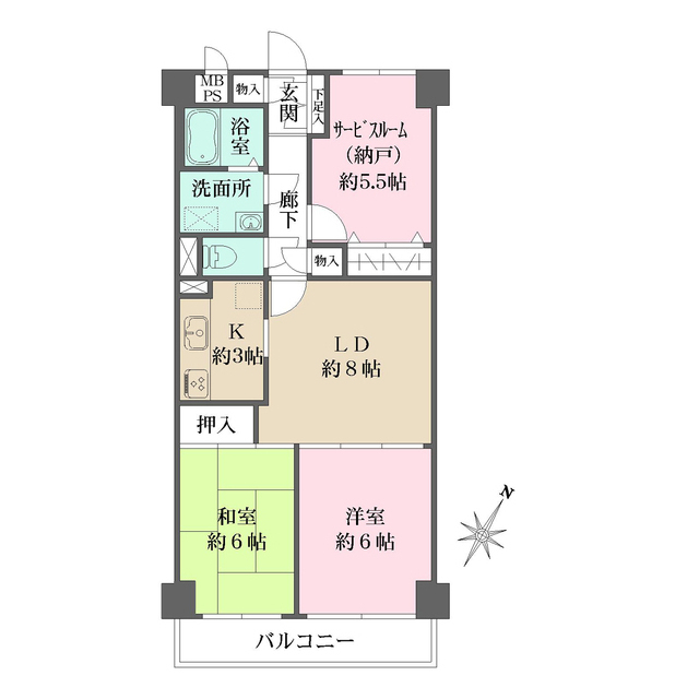 ＮＩＣハイム北品川の間取図