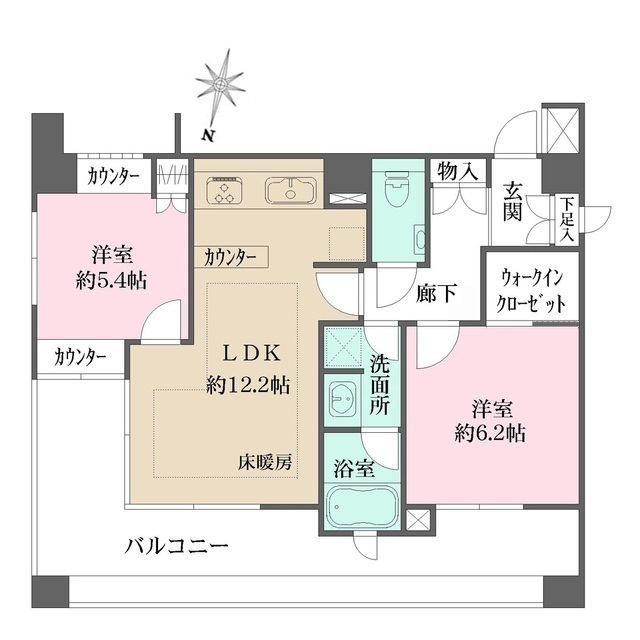 藤和高輪ホームズの間取図