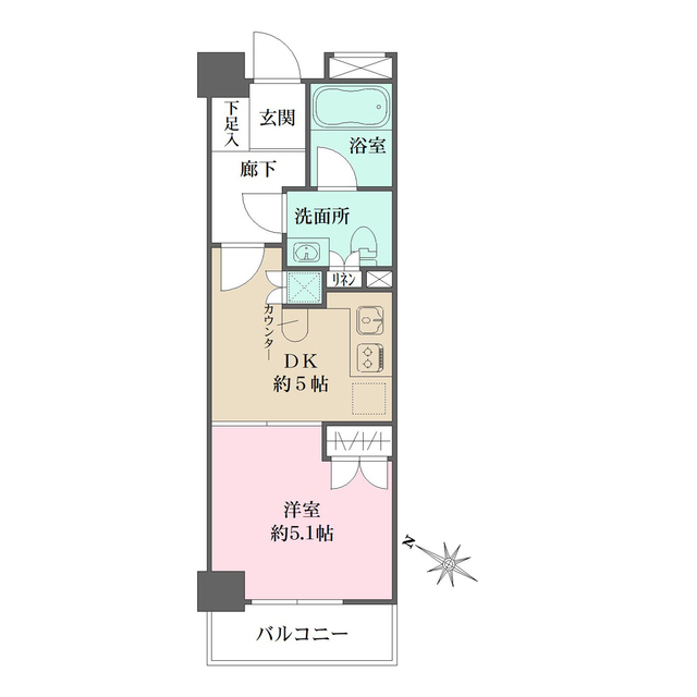サージュ赤坂の間取図