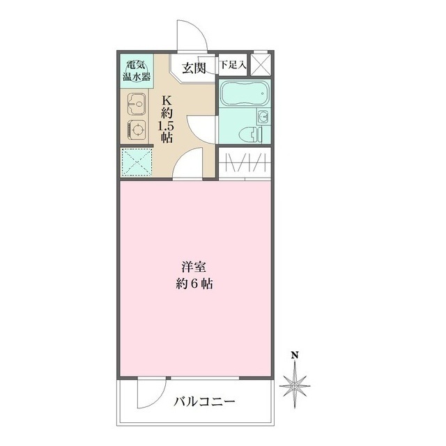 コーポ平町の間取図