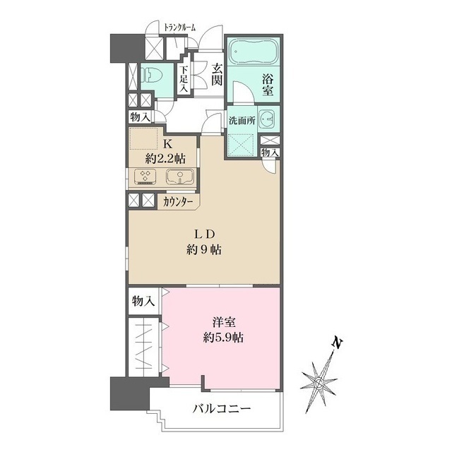 ユニーブル田町の間取図