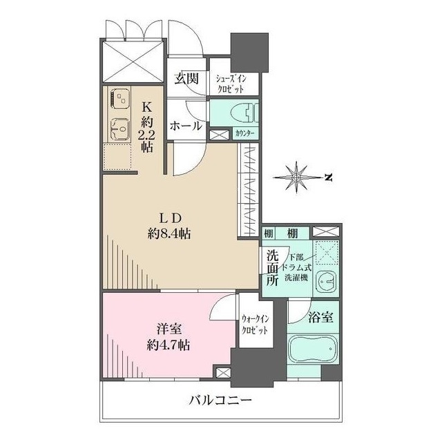 品川タワーフェイスの間取図