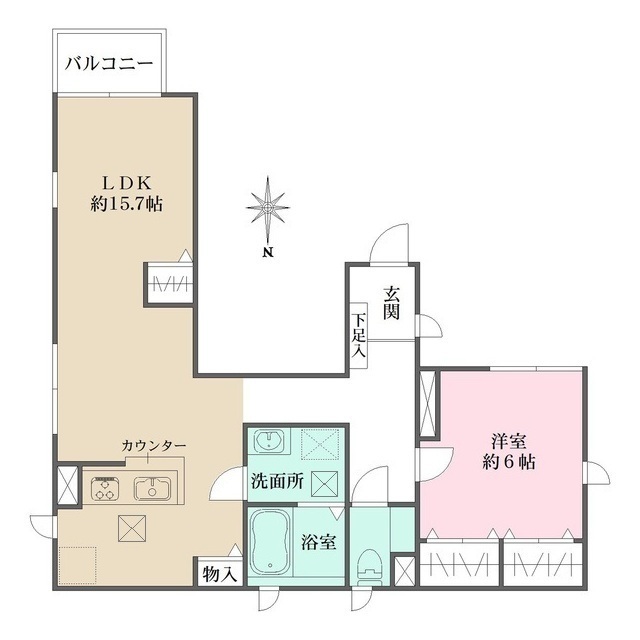 ＤＩＯ　ＫＯＭＡＺＡＷＡの間取図
