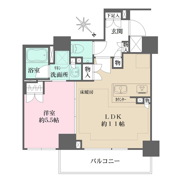 パークハウス目黒アーバンスの間取図