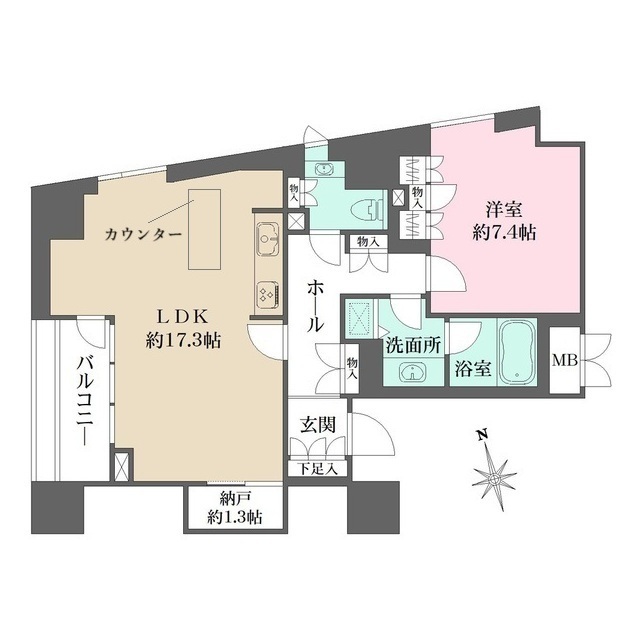 パークハウス芝タワーの間取図