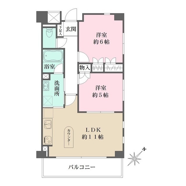 グレイスコート深沢の間取図