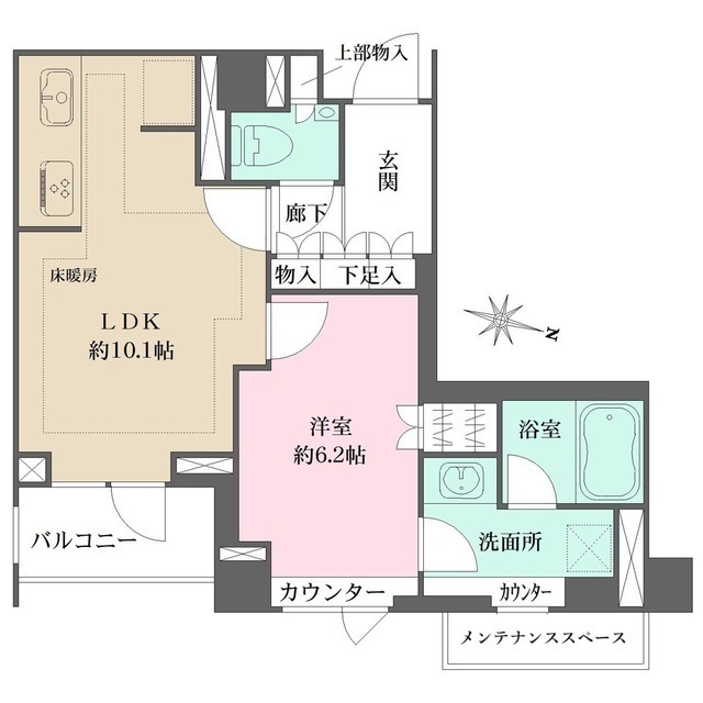 パークハウス中目黒の間取図