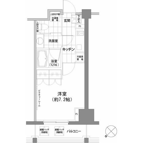 パークハビオ渋谷の間取図