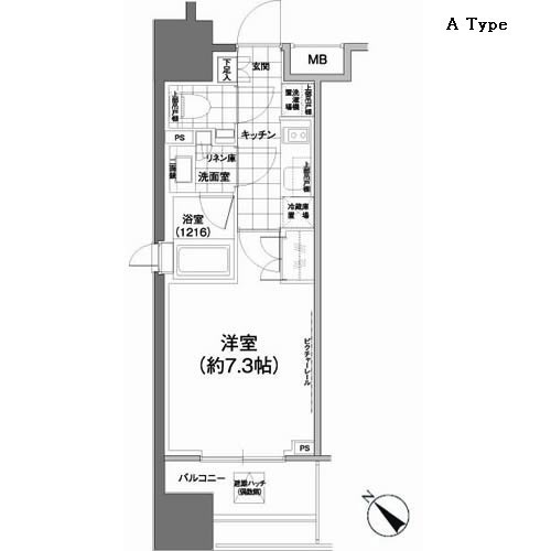 パークハビオ武蔵小山の間取図