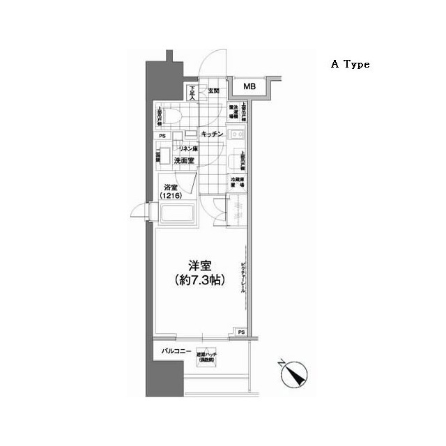 パークハビオ武蔵小山の間取図