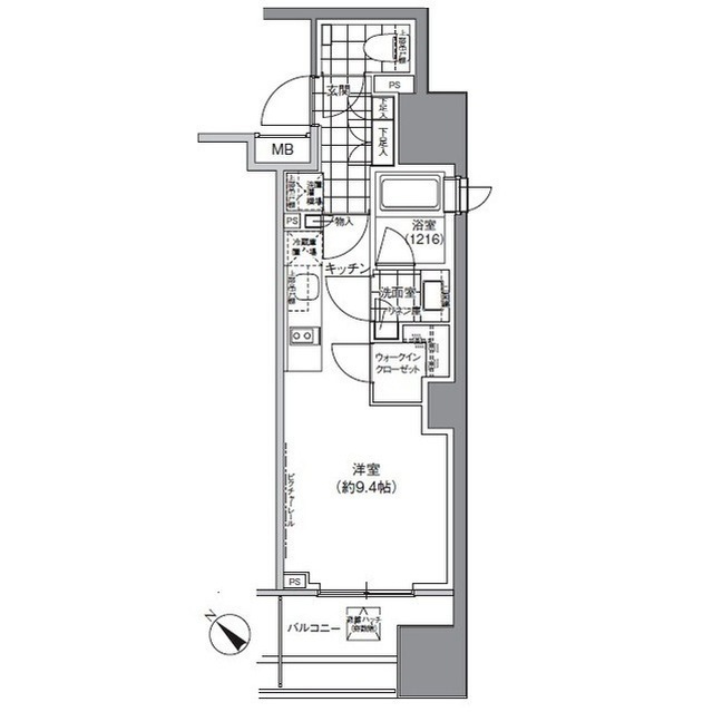 パークハビオ武蔵小山の間取図