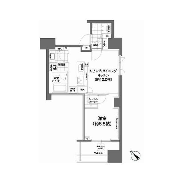パークハビオ武蔵小山の間取図