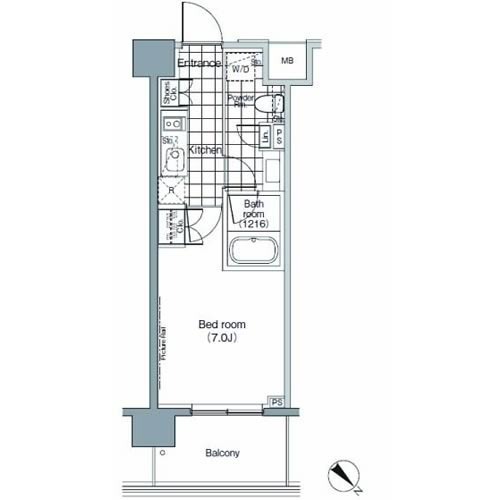 パークハビオ赤坂の間取図
